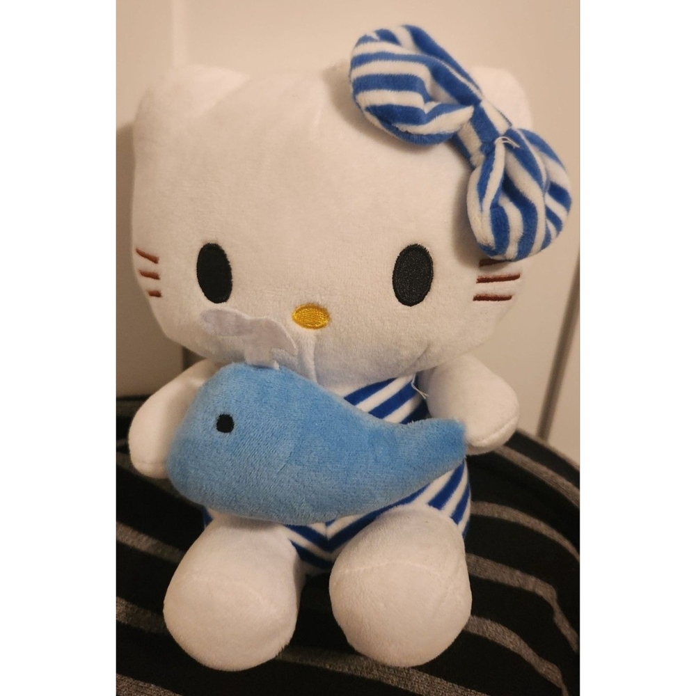 Hello Kitty Plush with Blue Whale